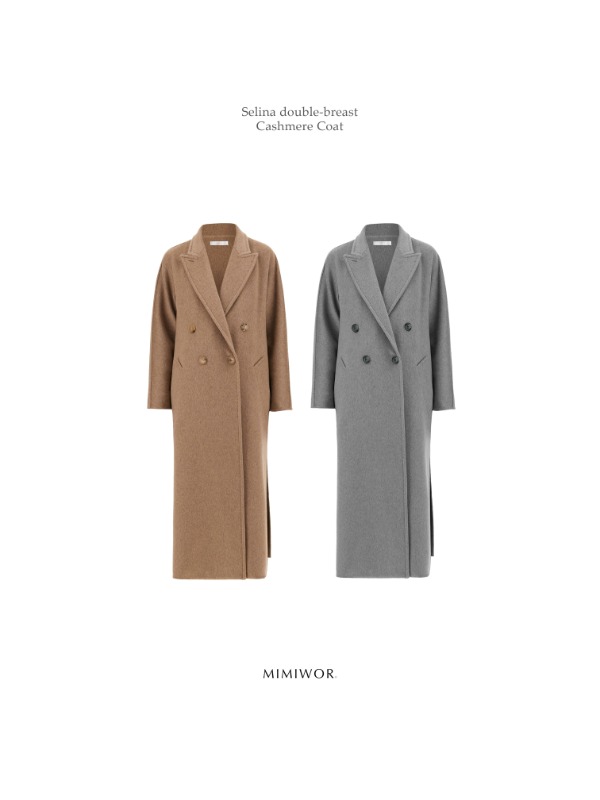 Selina double-breast Cashmere Coat 🦙 셀리나 더블 브레스트 캐시미어 코트