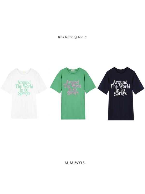 80’s lettering t-shirt 80 레터링 티셔츠