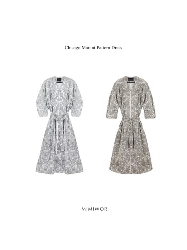 Chicago Marant Pattern Dress 시카고 마랑 패턴 드레스