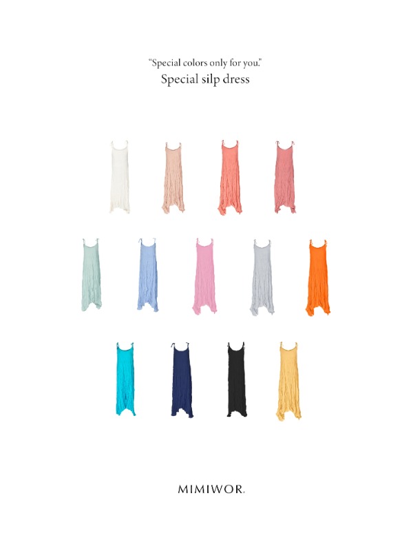 Mimiwor made : Special colors only for you. “Special slip dress.” 🎨