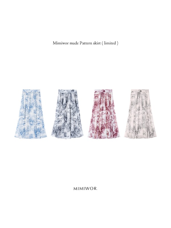 Mimiwor made &quot;Pattern skirt&quot; 🦒 ( limited edition ) 패턴스커트