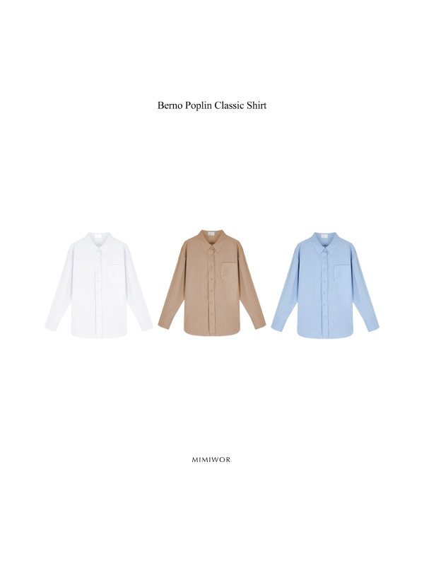 “Berno Poplin Classic Shirt” 베르노 포플린 클래식 셔츠