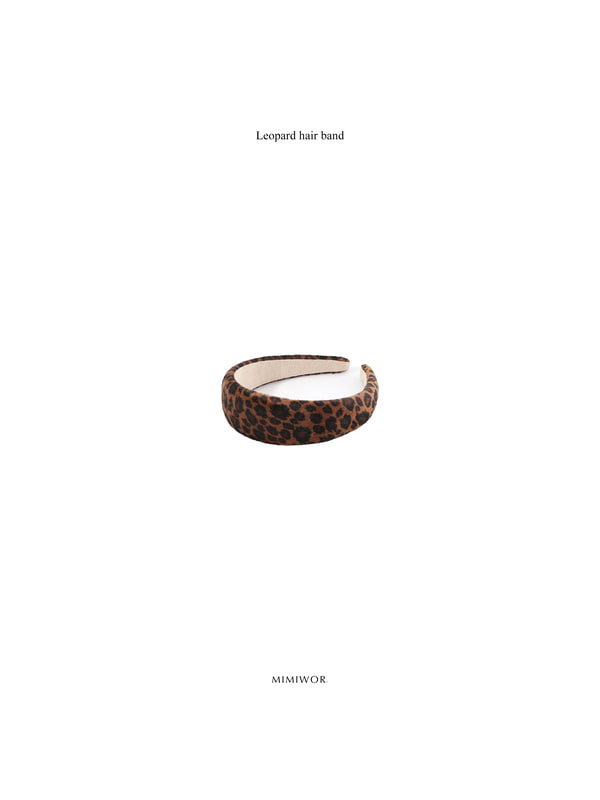 Leopard hair band